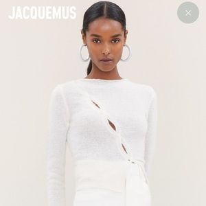 Jacquemus La Maille Pau Asymmetrical Cardigan